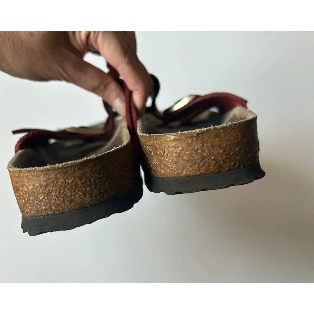 Birkenstock Arizona Slide sandals size 38 Red - Picture 4 of 7